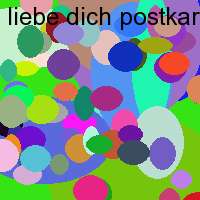 liebe dich postkarten